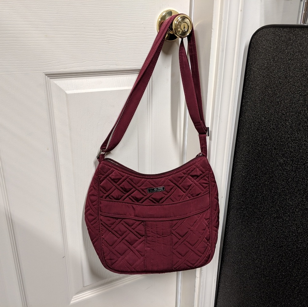 Vera Bradley red quilted shoulder bag